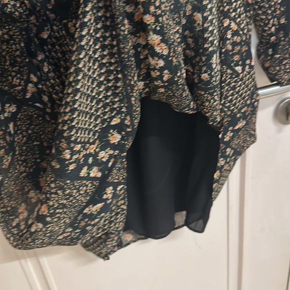 Mango dress in Georgette with lining & elasticated waist with a cute neck! UK L - Picture 7 of 10